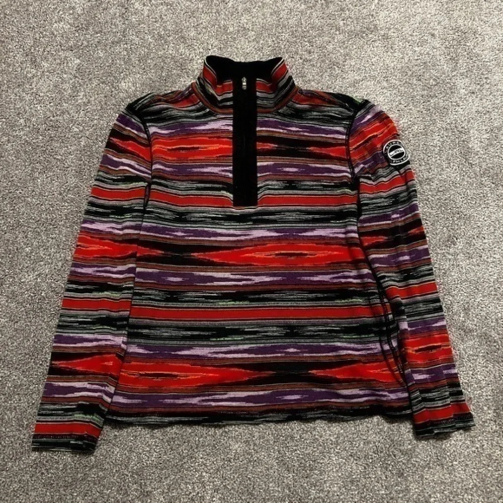 Lauren Athletic Ralph Lauren Striped Quarter Zip Sweater